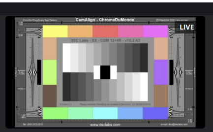 NDI live camera feed